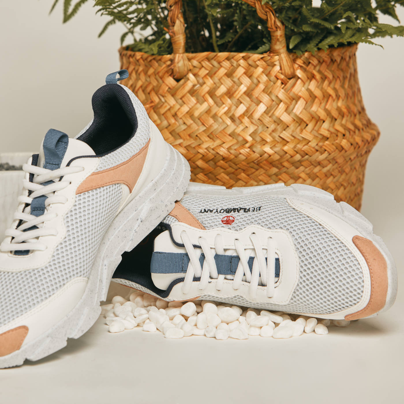 Vegan Shoes - Beflamboyant Street Light Blue - Recycled material