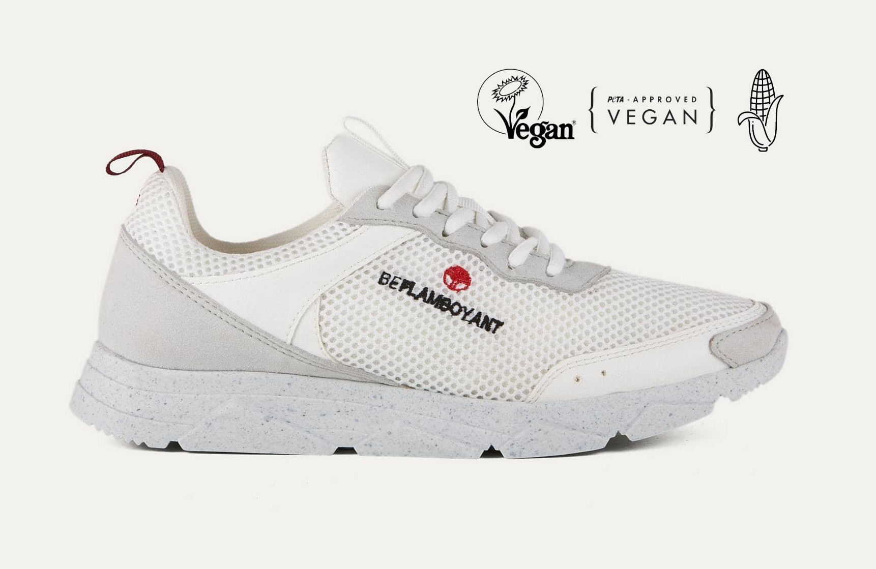 Vegan Shoes - Beflamboyant Street White - Banner